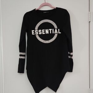Black Long Sleeve Top | Size S